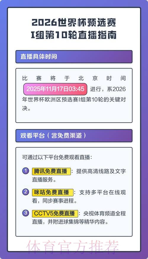 2026世界杯比赛直播观看全攻略